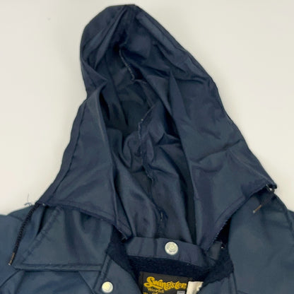 Swingster Vintage Union Jacket in navy with hood, front view