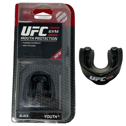 UFC Gym Black Mouth Protection for Youth with Flexible Custom Fit and Easy Cleaning