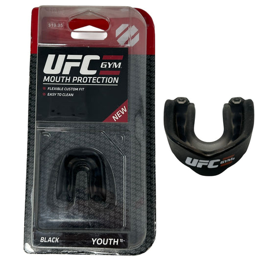 UFC Gym Black Mouth Protection for Youth with Flexible Custom Fit and Easy Cleaning