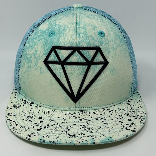 Carbon Elements Trucker Hat Baseball Cap Logo Streetwear 6 Panel Snapback Blue