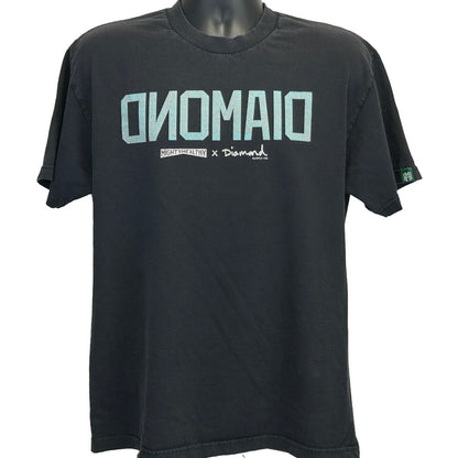 Camiseta de skater negra de gran tamaño para hombre de Diamond Supply Co x Mighty Healthy