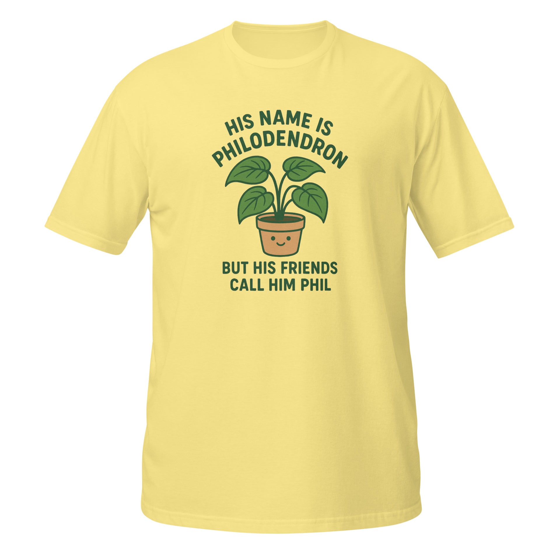 philodendron meme Funny Philodendron Plant Pun T-Shirt His Name Is Phil Happy Houseplant Cute  Tee