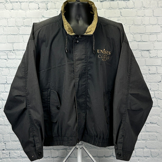 Hartwell vintage black Unisys jacket size x-large with a distinctive collar and logo