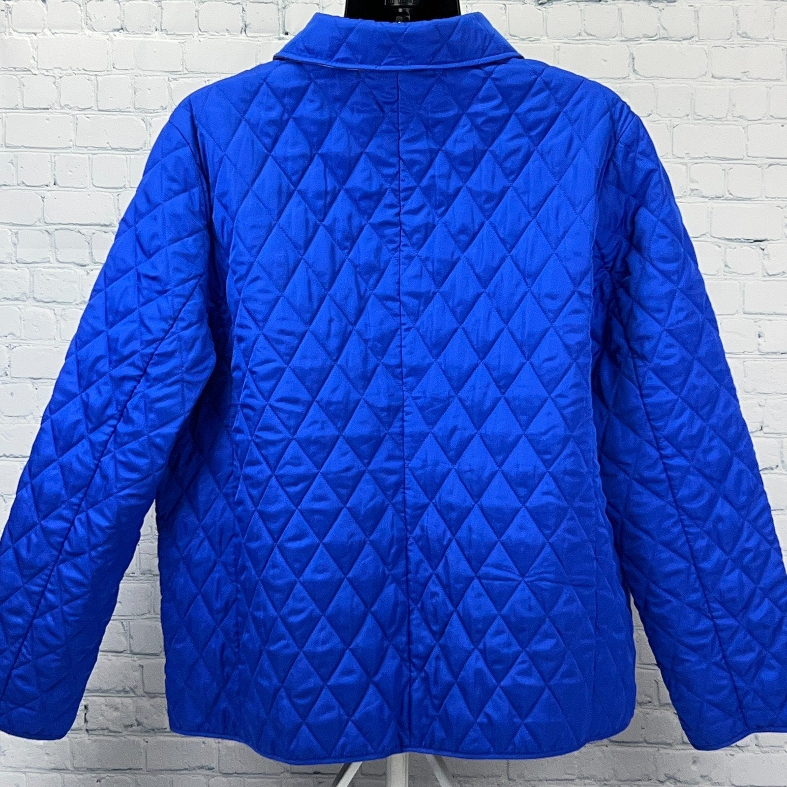 Yarmouth Ice Club Quilted Jacket Blue Large Back