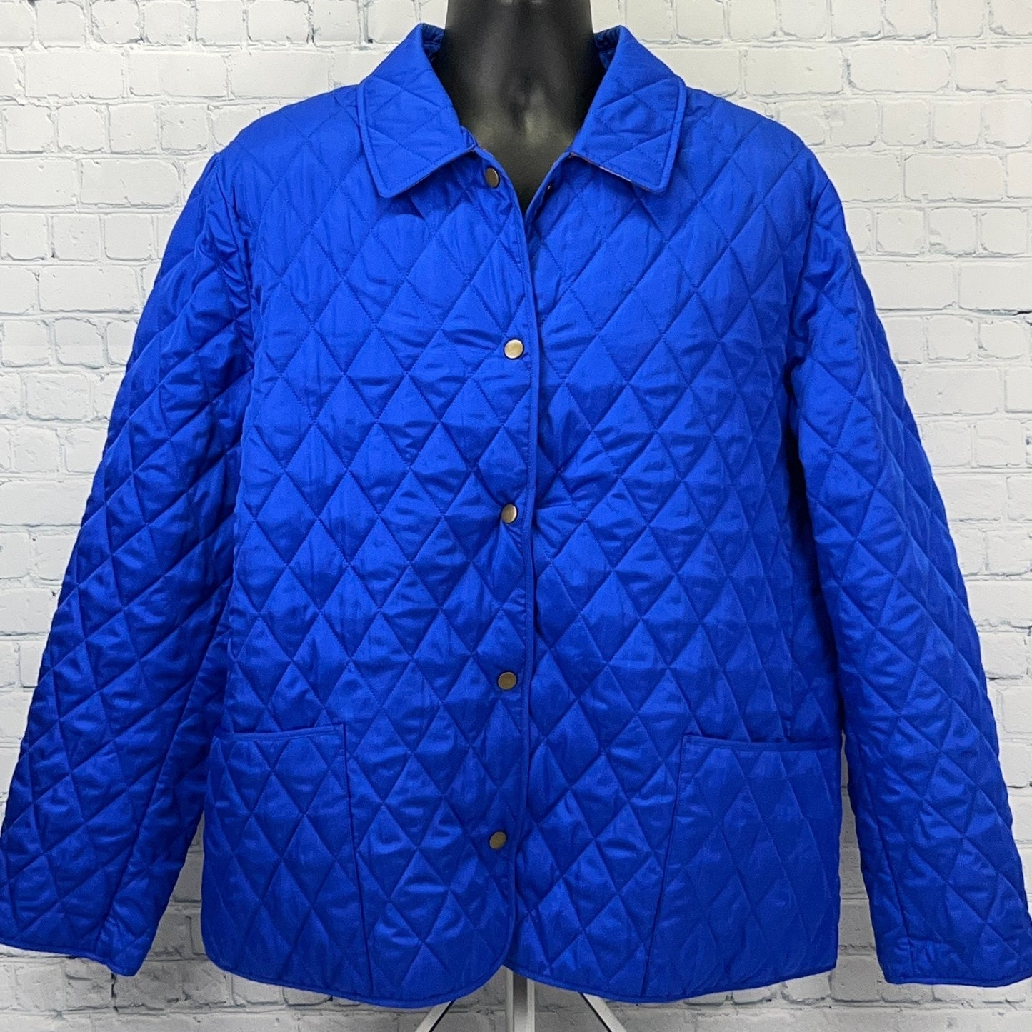 Yarmouth Ice Club quilted jacket blue large front