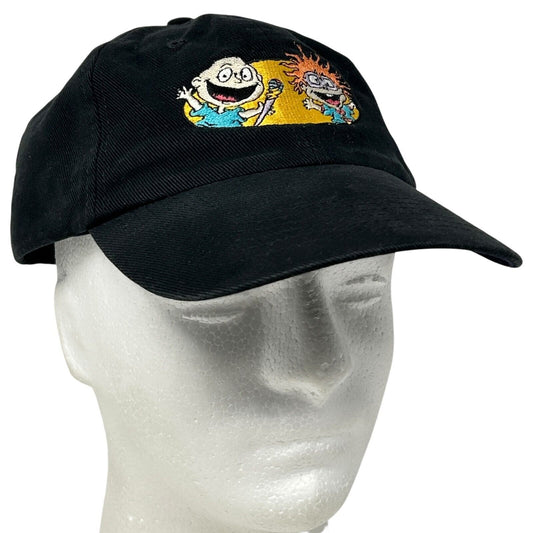 Vintage Rugrats Dad Hat Baseball Cap Nickelodeon Cartoon TV 90s Snapback Black