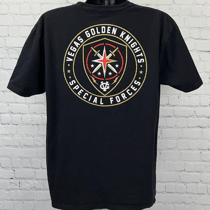 Violent Gentlemen Golden Knights Black T-Shirt in X-Large with Special Forces Graphic Design