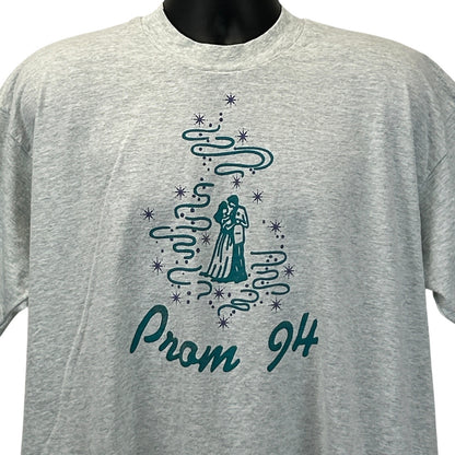 Gray Fruit of the Loom T-Shirt featuring Prom 94 graphic print on the front