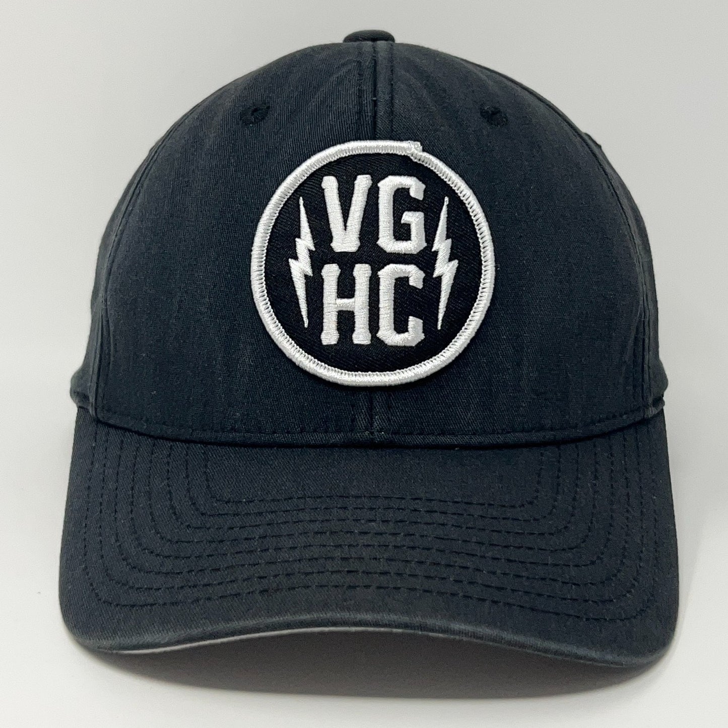 Flexfit Black Cap with Front VGHC Logo for Violent Gentlemen Hockey Club Fans