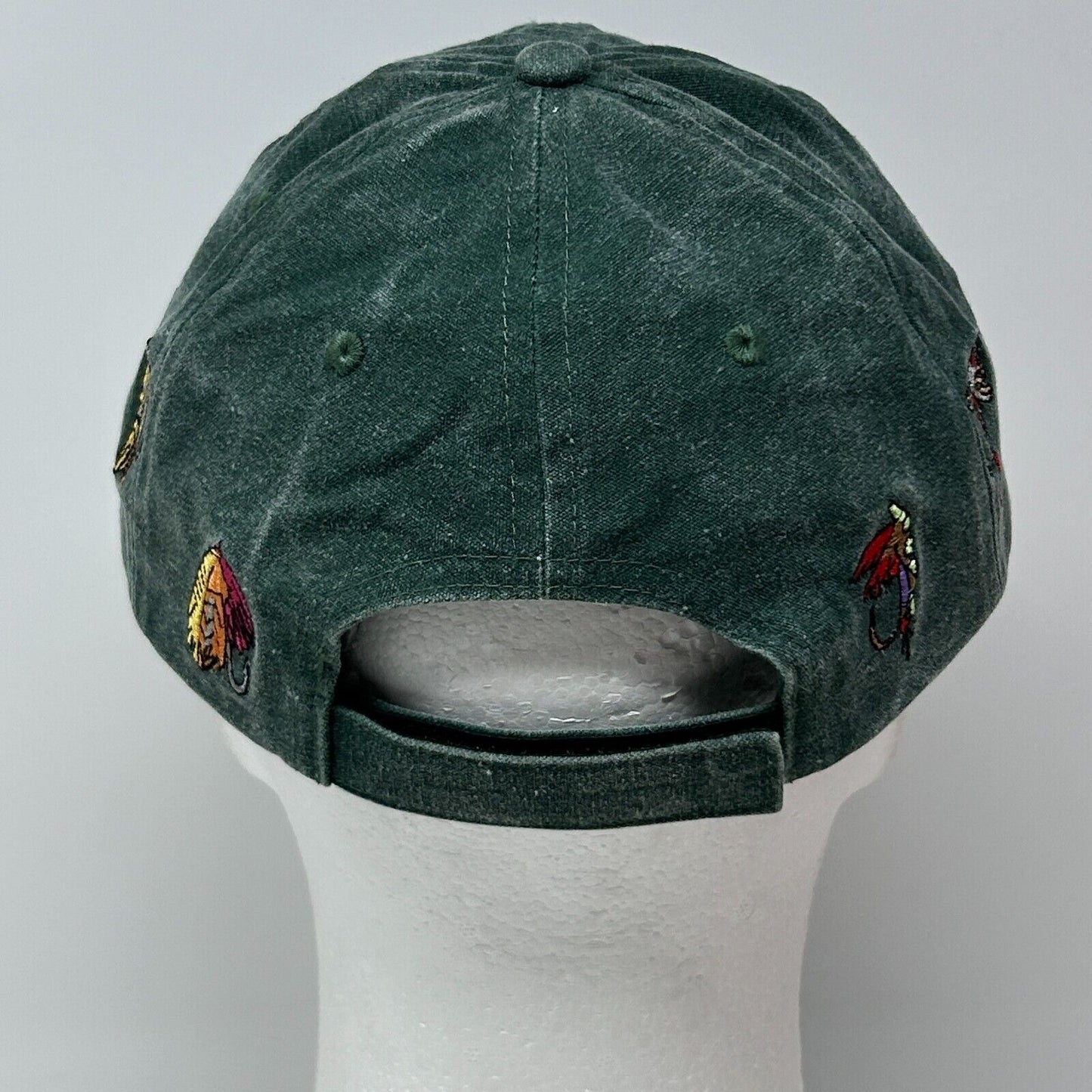 Finland Fly Fishing Hat Baseball Cap Fisherman Finnish 6 Panel Strapback Green