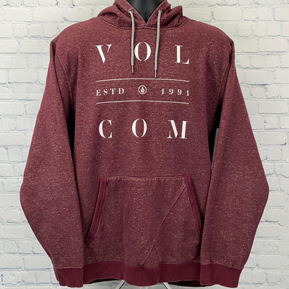Volcom Hoodie 1994 Red Hoodie Large Front