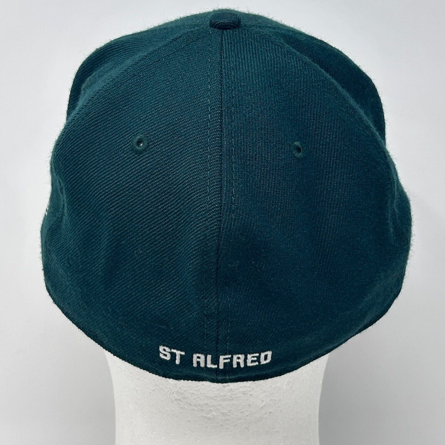 Saint Alfred Baseball Hat Cap STA Chicago New Era 5950 Wool Green Fitted 7 3/8