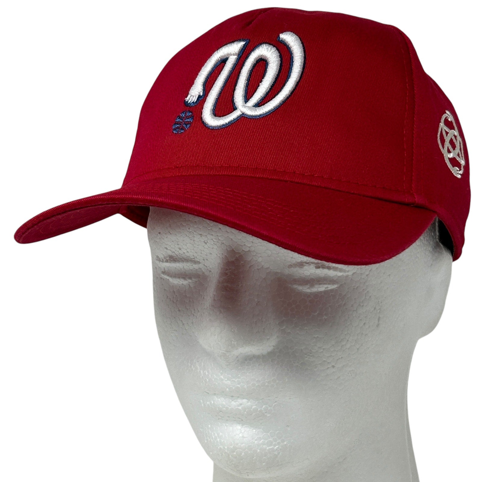 Red Washington Nationals Wizards Hat with Front Logo and Adjustable Back for Fans