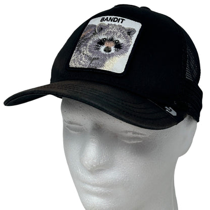 Goorin Bros Bandit Trucker Hat Baseball Cap The Farm Racoon Mesh Snapback Black