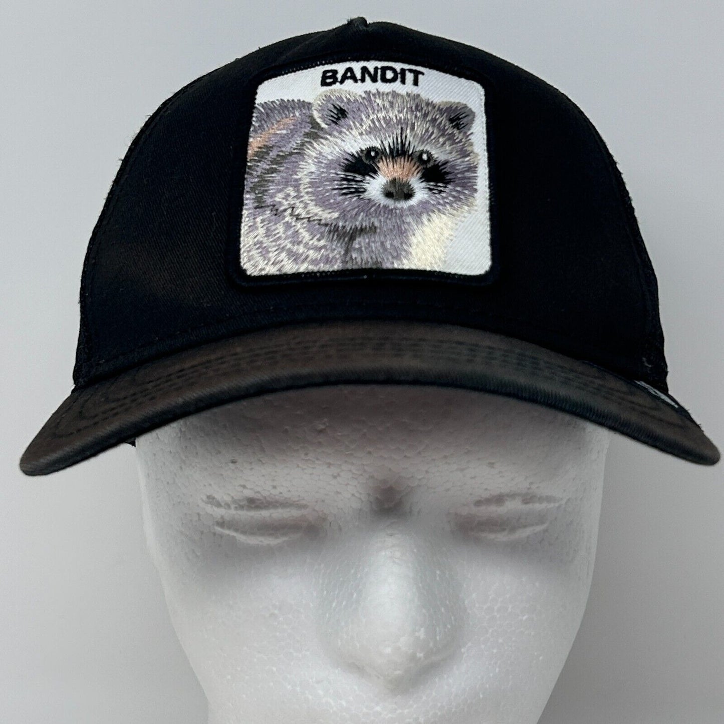 Goorin Bros Bandit Trucker Hat Baseball Cap The Farm Racoon Mesh Snapback Black