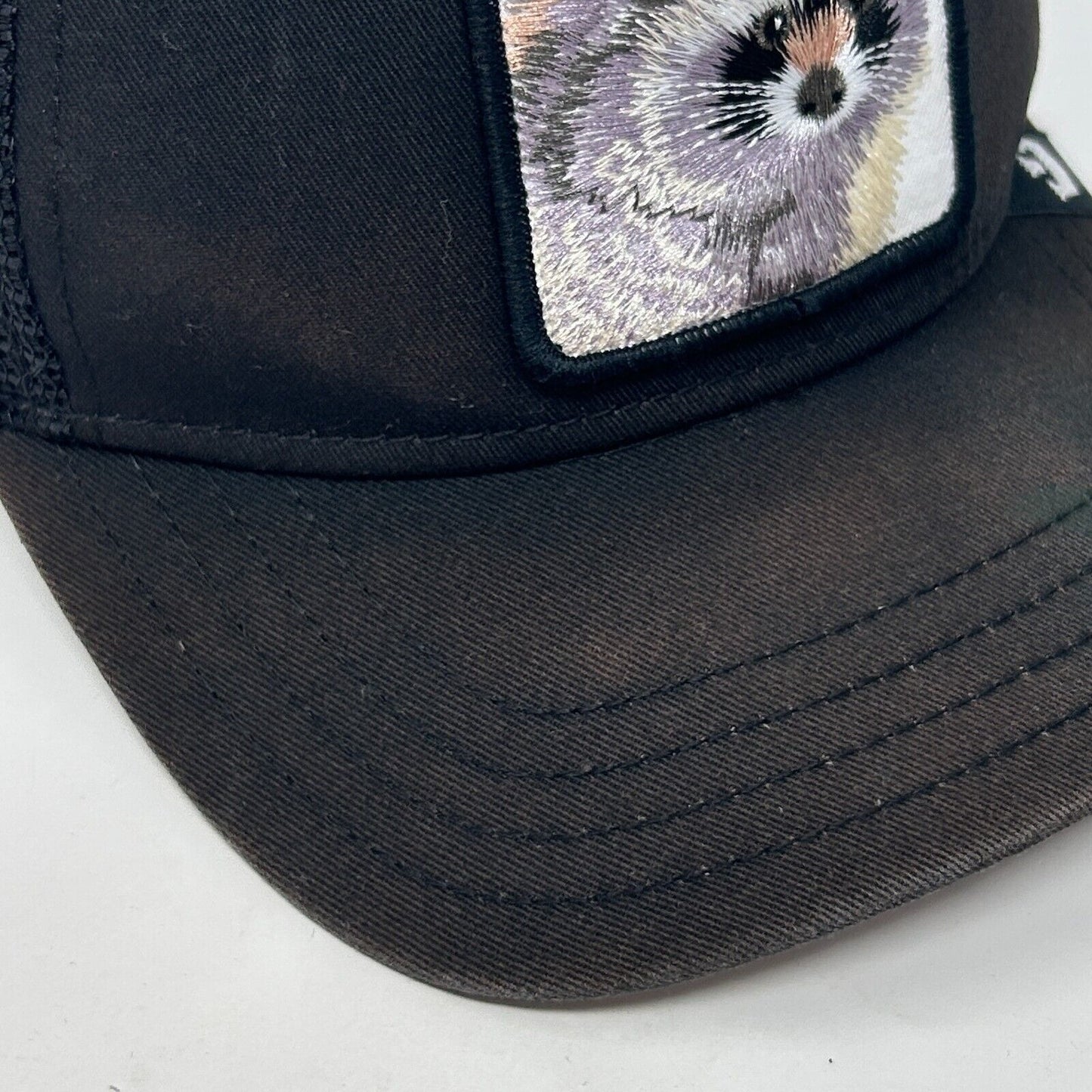 Goorin Bros Bandit Trucker Hat Baseball Cap The Farm Racoon Mesh Snapback Black