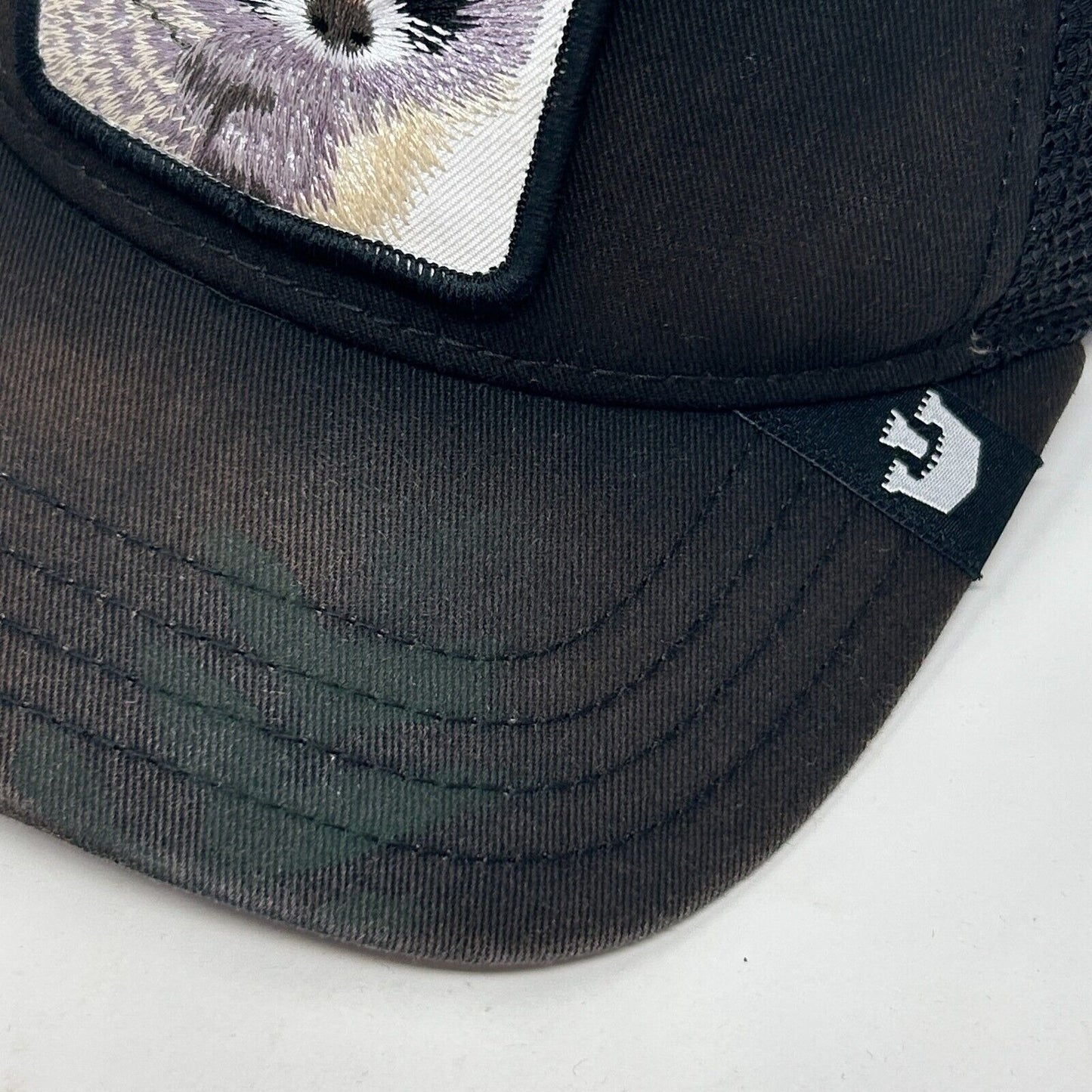 Goorin Bros Bandit Trucker Hat Baseball Cap The Farm Racoon Mesh Snapback Black