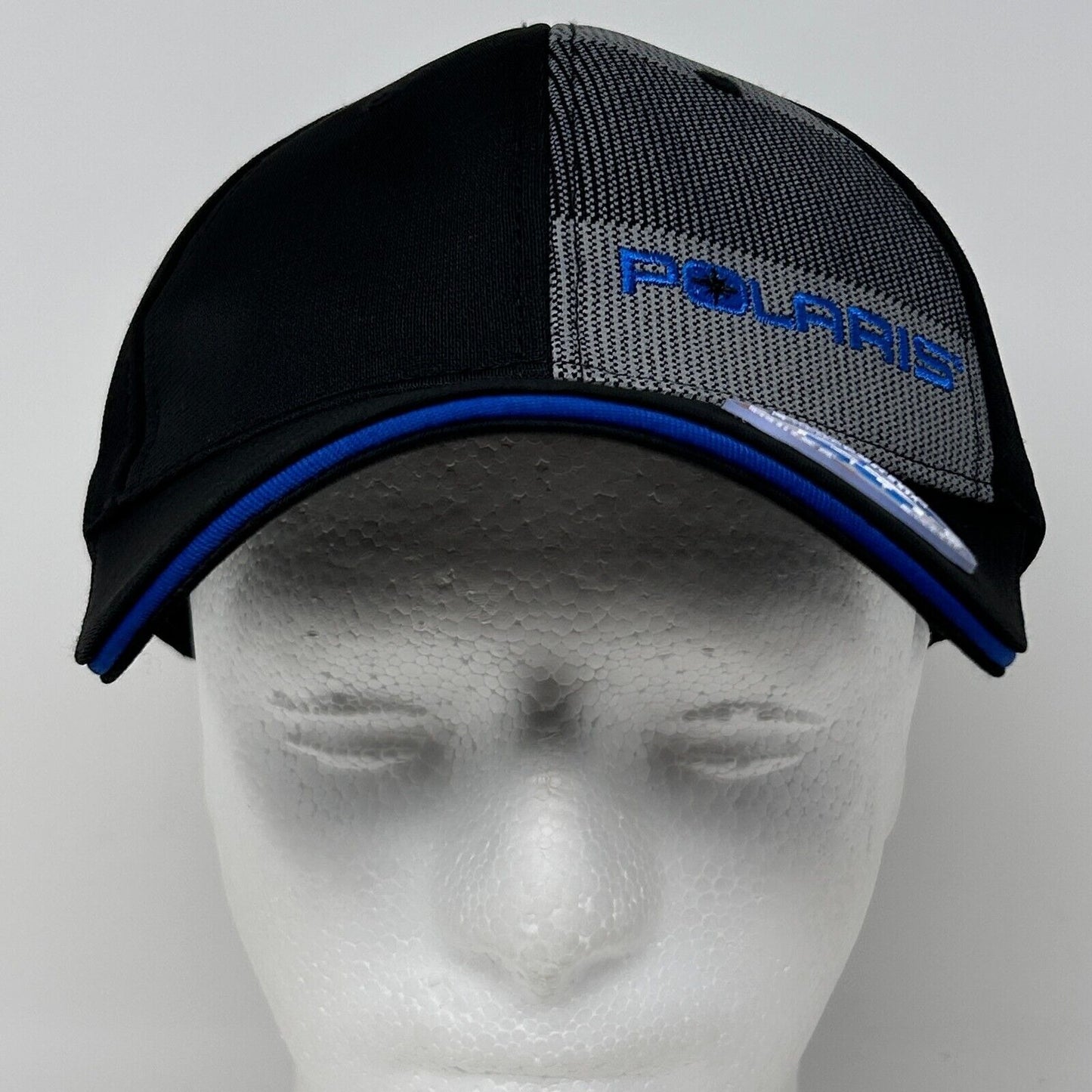 Polaris Snowmobiles Hat Baseball Cap Flex Fitted L-XL Keith Curtis KC 711 Black