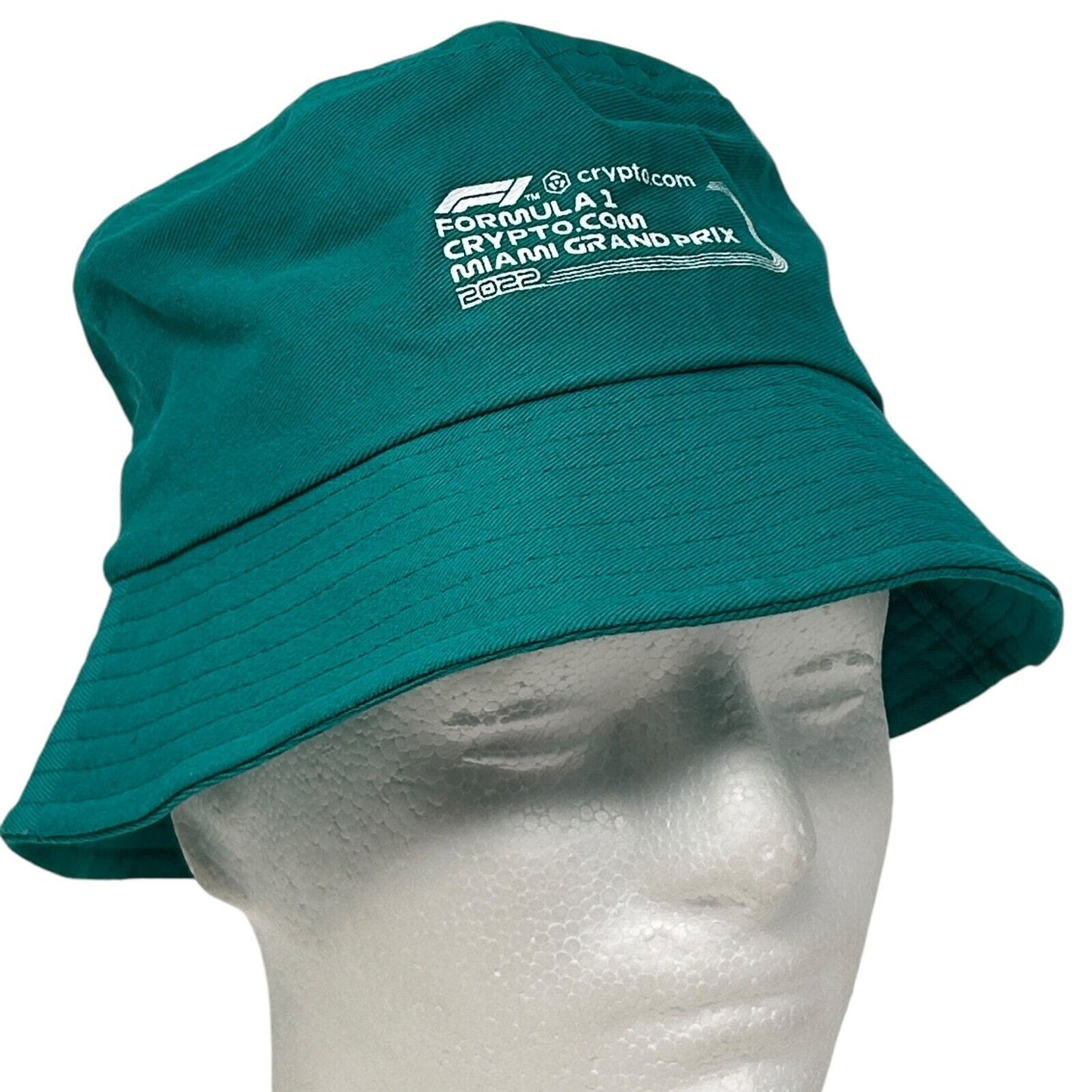 Formula 1 Miami Grand Prix 2022 Bucket Hat Fishermans Hat F1 Crypto Green S-M