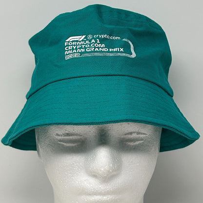 Formula 1 Miami Grand Prix 2022 Bucket Hat Fishermans Hat F1 Crypto Green S-M