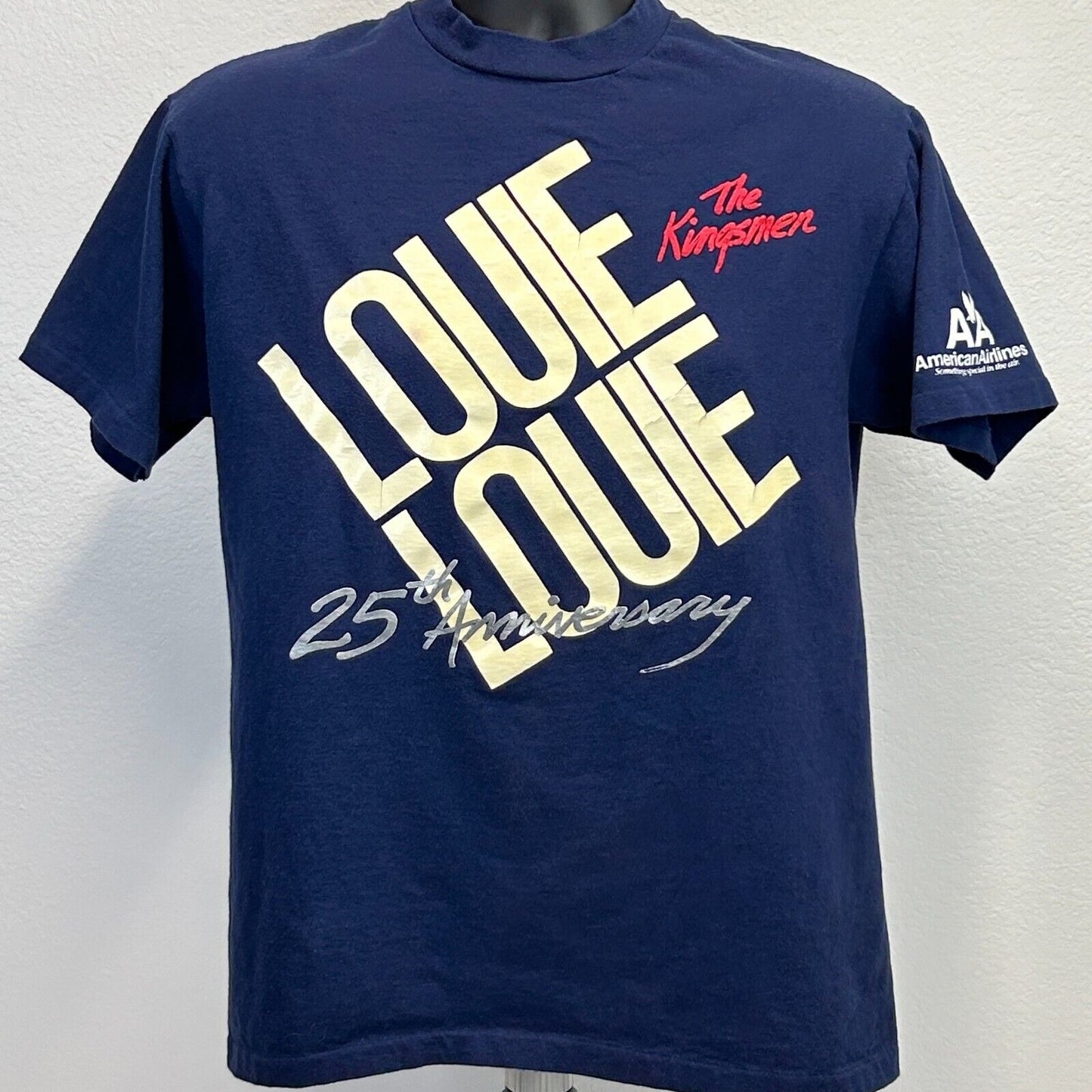 Vintage The Kingsmen Louie Louie T Shirt Mens Medium Glow In The Dark GITD Blue