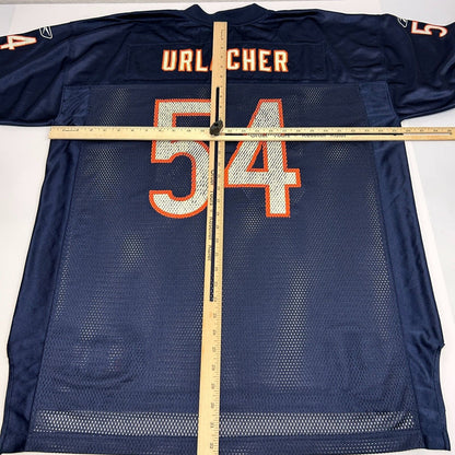 Vintage Chicago Bears Brian Urlacher Jersey Mens X-Large Blue NFL Mesh T Shirt