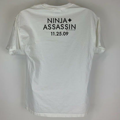 Ninja Assassin T Shirt Mens Large 2009 Movie Film Promotional Martial Arts White