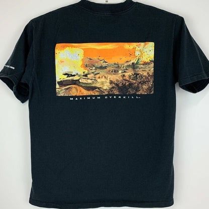 Vintage Comanche Maximum Overkill T Shirt Mens Large Video Gamer 90s Tee Black