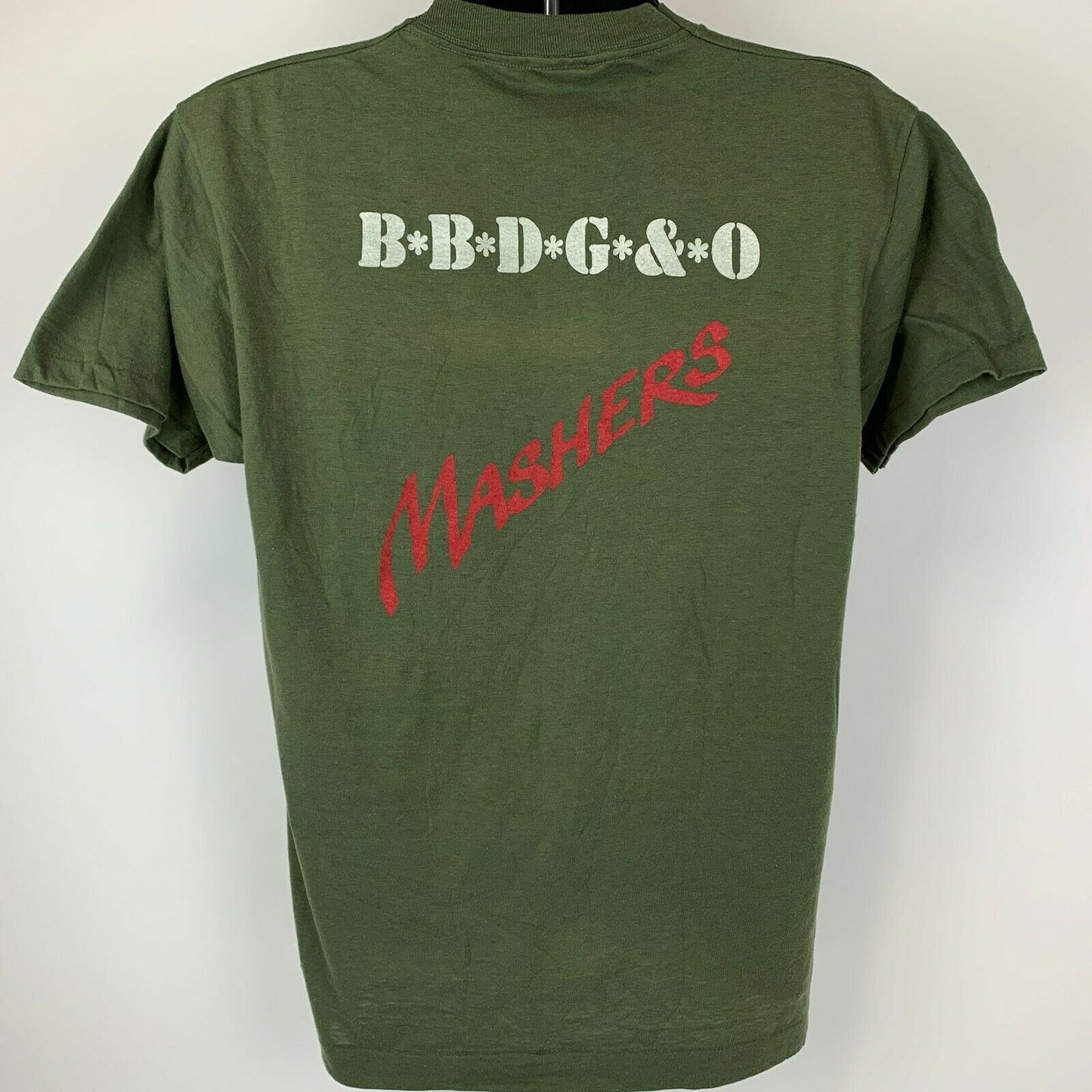 Vintage 1980s MASHERS Large T Shirt Five Star General BBDG&O Made In USA Tee