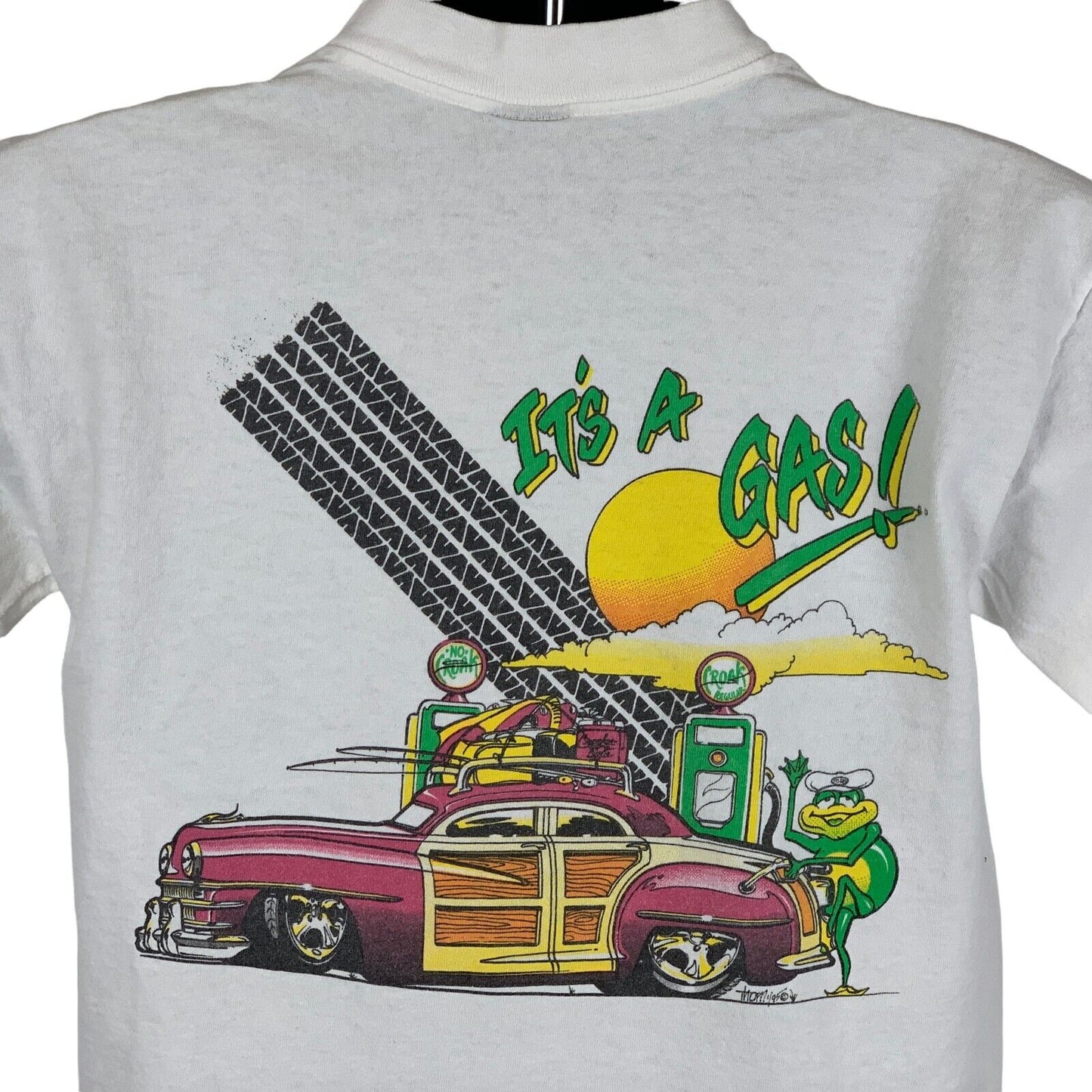 Vintage 90s Frog Follies Evansville Indiana T Shirt Classic Street Rods Medium